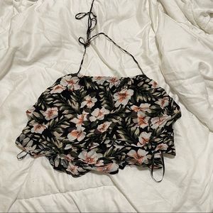 Volcom floral halter